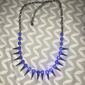 Baublebar blue gemstone spike necklace